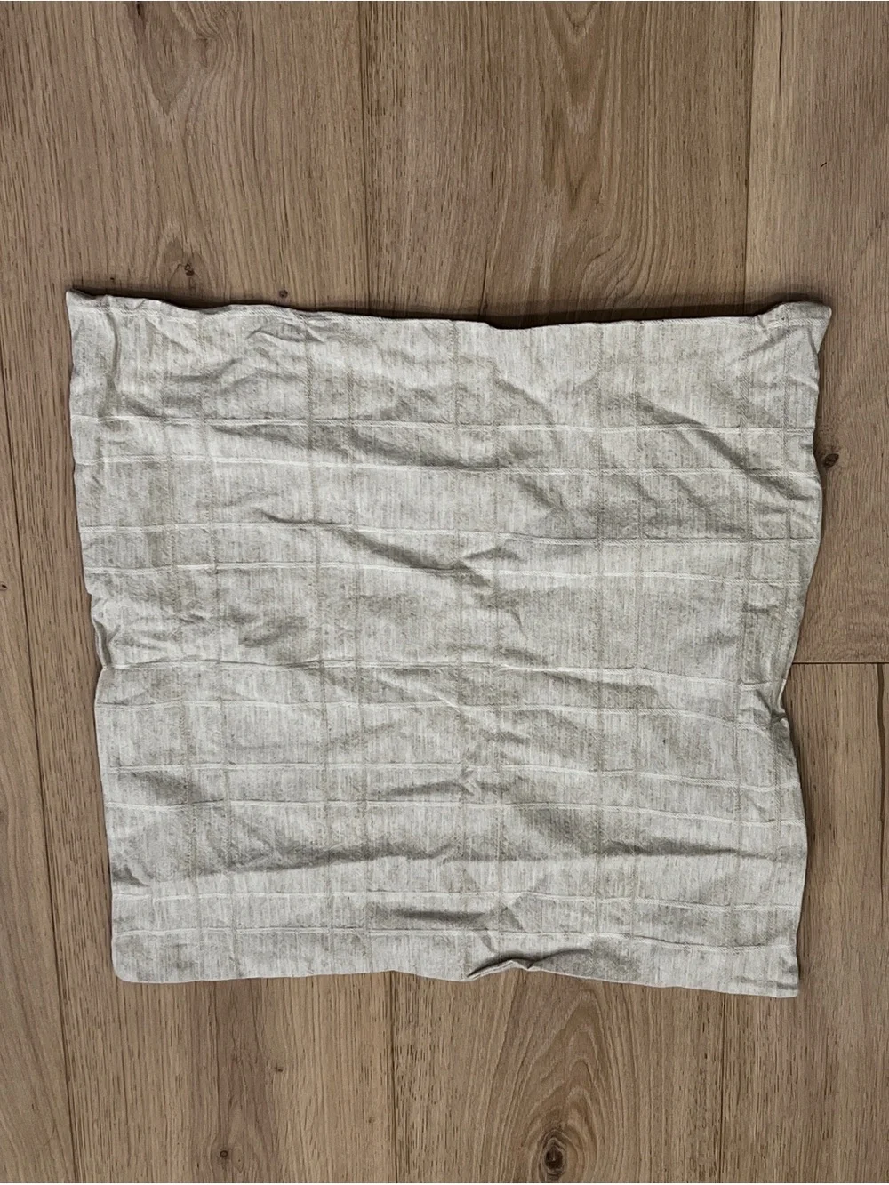Set of 2 Neutral Linen Blend -Texture Throw Pillow Cover - Cream 18x18”